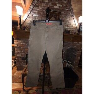 Dickies FLEX Carpenter Work Pants Mens 30x28 Brown Canvas Utility
